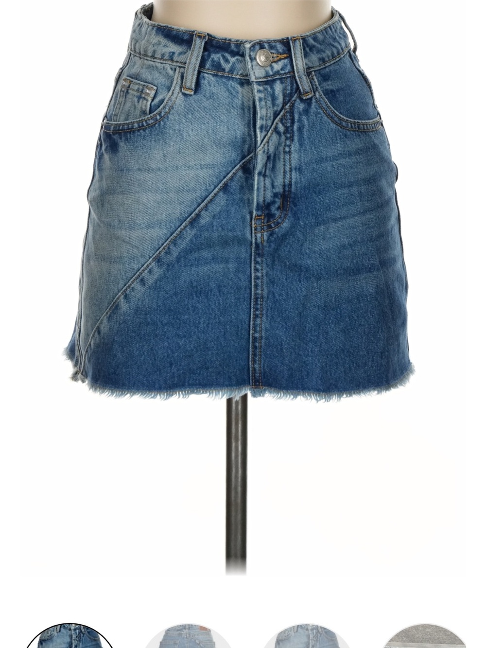 Princess Polly Blue Denim Mini Skirt